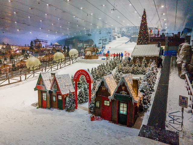 Зимняя страна чудес в Ski Dubai
